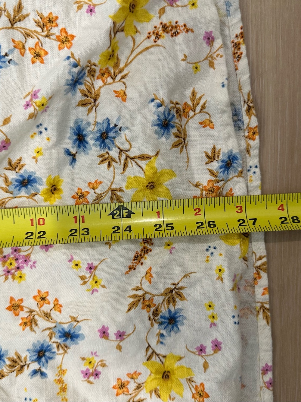 Old Navy Linen Blend Floral Mini Dress Cottagecore Smocked Back Large - Picture 10 of 10